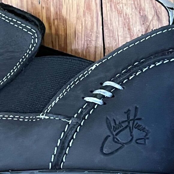 John Fluevog Lunes Official Chelsea Shoes Boots Black Size M5/W7 Leather